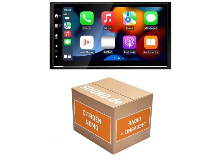 JUST SOUND best choice for caraudio Autoradio Einbauset Kenwood DMX7722DABS Citroën Nemo Autoradio (Freisprecheinrichtung)
