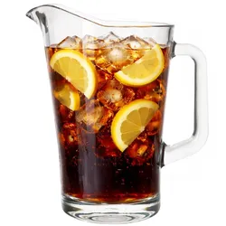 Festival Krug Glaskrug 1,6L klar Henkel & Ausgießer Bier Pitcher Karaffe Kanne
