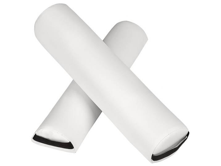 tectake Lagerungsrollen-Set, inklusive Tragegriffe und Reißverschluss, weiß, Weiß, Leder, 8x14x64 cm, Freizeit & Co, Wellness & Gesundheit, Gesundheit
