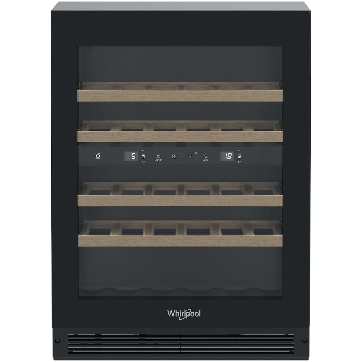 Whirlpool WHWBU60D2B Inbouw wijnkoelkast Zwart
