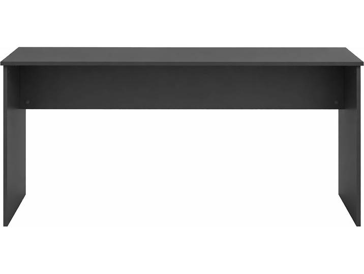 Schreibtisch SCHILDMEYER HANK, in mattschwarz, zeitloses Design, MADE IN GERMANY , schwarzmatt, schwarzmatt, schwarzmatt, B:144cm H:73,6cm T:65cm, Tische, Schreibtisch, Einfache Montage mit verständlicher Aufbauanleitung, MADE IN GERMANY