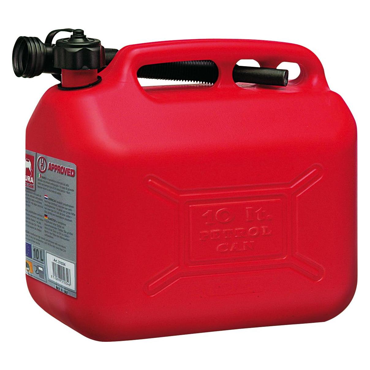 Yeppon Eurasia 21035 Benzinkanister 10 L Kunststoff Rot (21035)