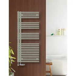 Zehnder Design-Heizkörper Forma Asym, rechts, 50 mm, Inox Look, 1161x60x496 mm