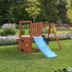HOME DELUXE Spielturm mit Schaukel ROMI – 199 x 116 cm