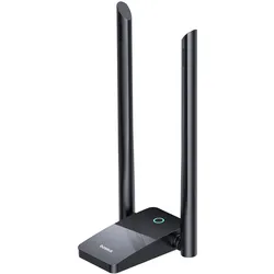 Baseus Adapter WiFi FastJoy 1300Mbps (black) (USB-A, 2 Ports), Dockingstation + USB Hub, Schwarz