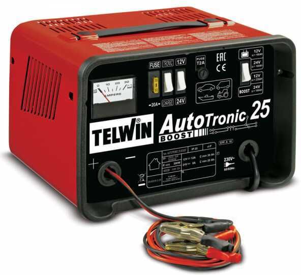 Telwin Autotronic 25 Boost - Akkuladegerät und Erhaltungsladegerät - Bleiakkumulatoren 12/24V