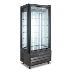 KLIMAITALIA Gefrier, kein Frostteig. 4 LEDs. Abtau auto. Thermo digital. T° -21°C/-18°C. Messen 85x65x195 cm groß. VICTORIA85NFNBLACK