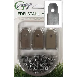 30x Ersatz Messer Klingen kompatibel für Husqvarna ® Automower ® (NEUE FORM HQ - longlife - 0,60 mm) + 30x ELOX Schrauben [DIN EN 50636 geprüft]
