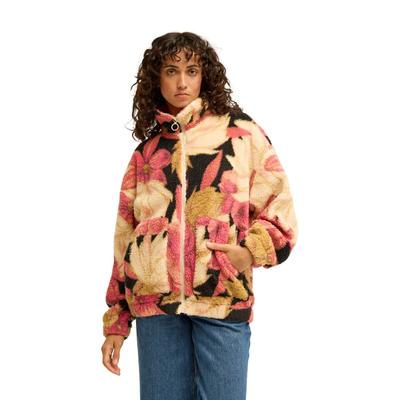 Fleecejacke BILLABONG "First Light", Damen, Gr. L, bunt (curry), Obermaterial: 100% Polyester., Jacken Fleecejacke