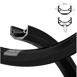 RYDE Felge Andra 40 Disc schwarz 28