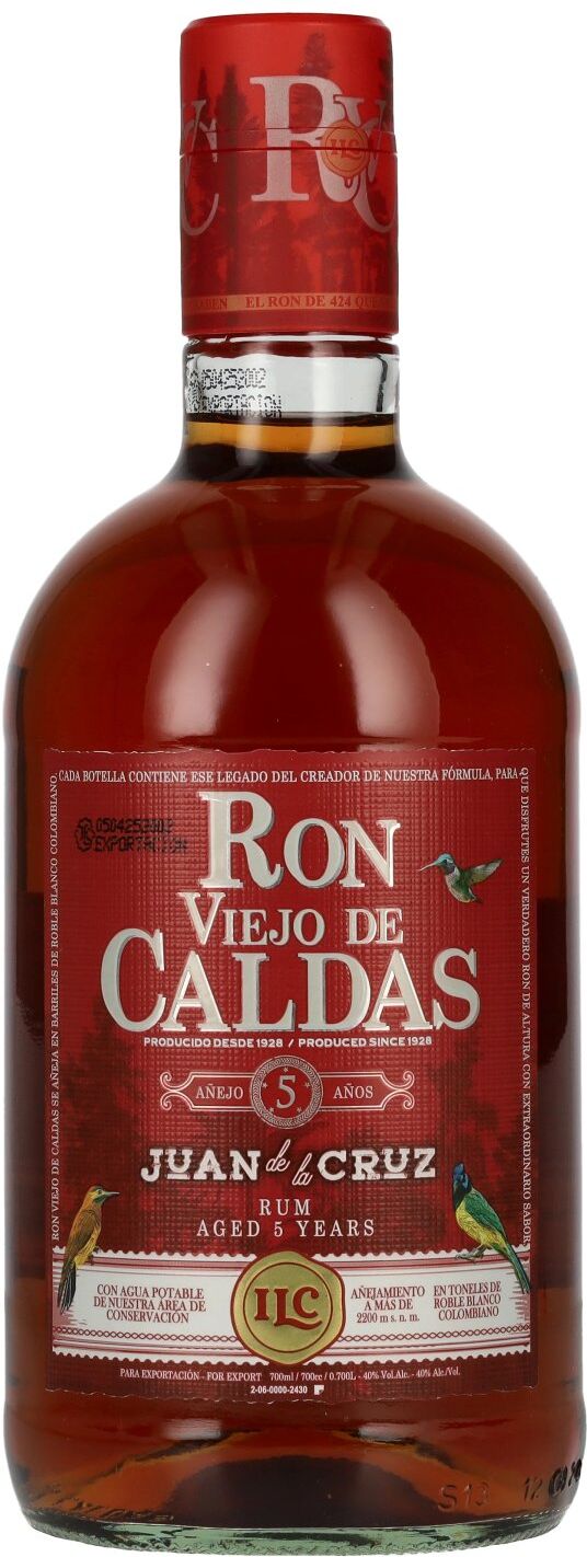 Ron Viejo de Caldas 5 Años Juan de la Cruz Rum 40% Vol. 0,7l