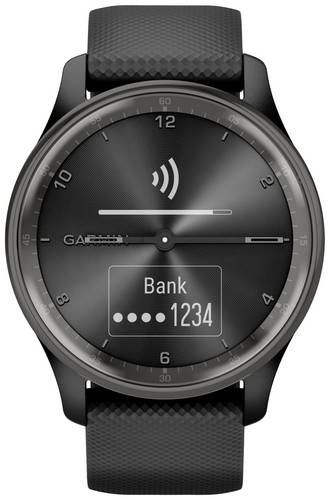 Garmin VIVOMOVE TREND Smartwatch Schwarz, Schiefer-Grau