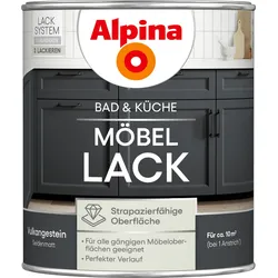 Alpina  Bad  &  Küche  Möbel-Lack  Vulkangestein  Seidenmatt  0,75  Liter