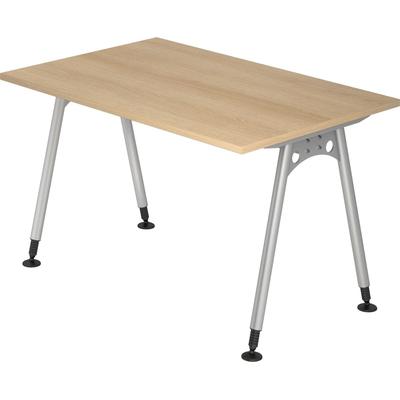 Hammerbacher Schreibtisch A-Fuß 120x80cm Eiche