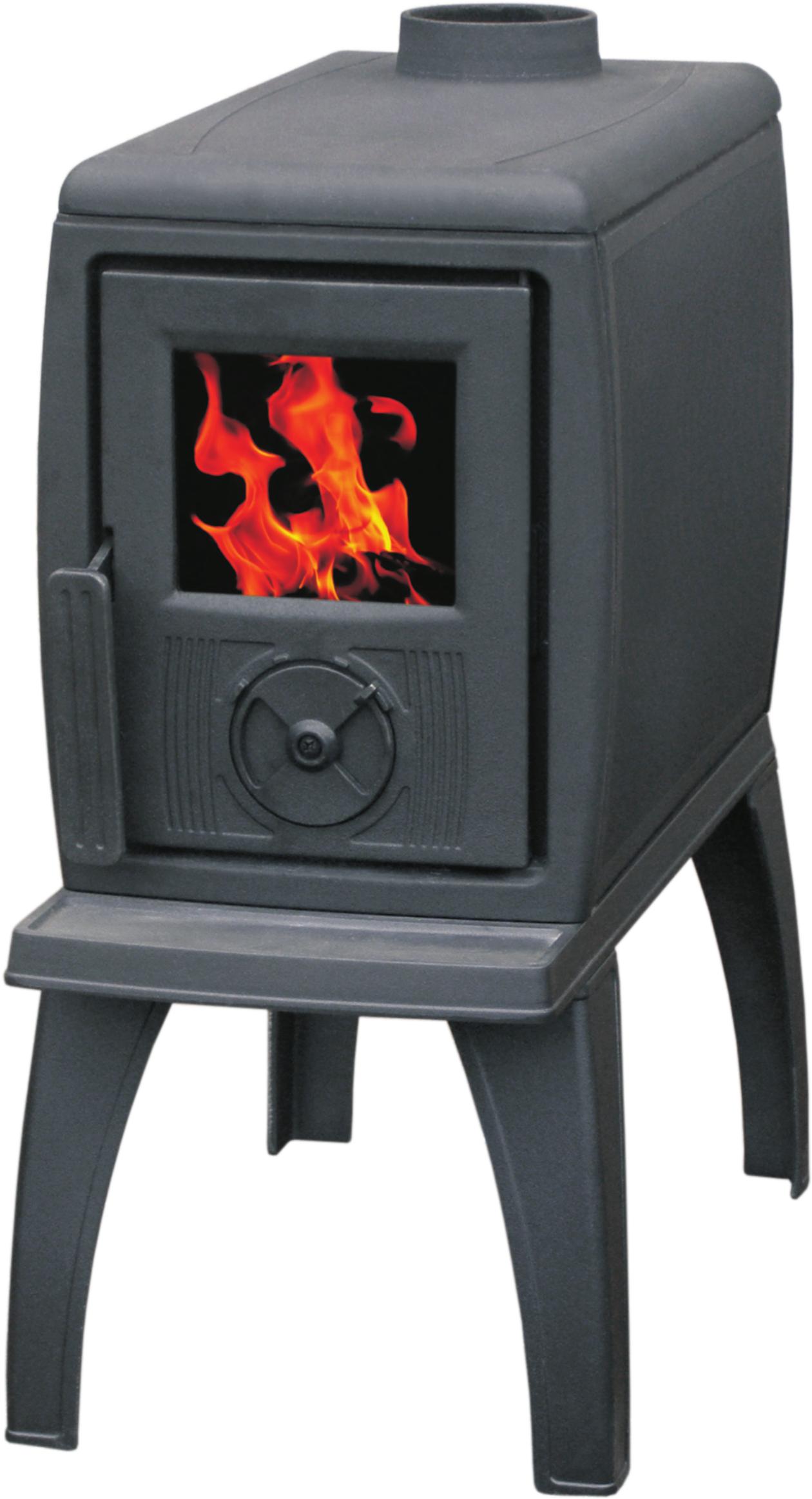 PLAMEN Trenk, Freistehender Holzofen mit Sichtscheibe, 8,9 kW, +, Ø 120 mm