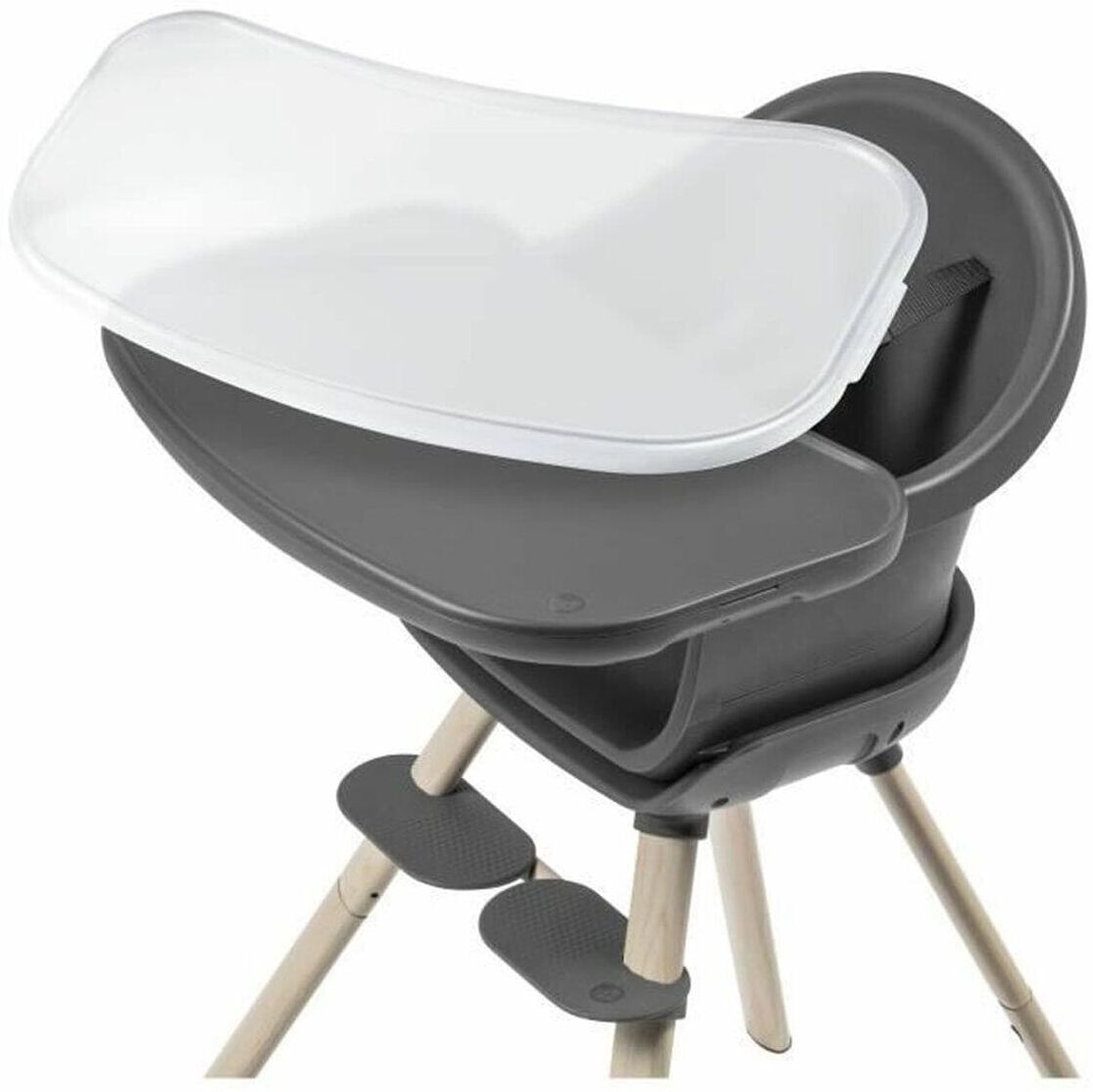 Hochstuhl MAXI-COSI "Moa", Baby, Gr. B/H/T: 60,5cm x 85,8cm x 58cm, grau, Kunststoff, Stoff, Stühle Hochstuhl grau B/H/T: 60,5cm x 85,8cm x 58cm
