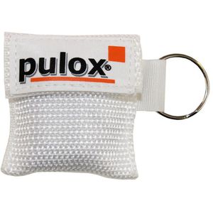 Pulox Beatmungsmaske RESPI-Key, weiß, DIN 13154, im Schlüsselanhänger, mit Einwegventil