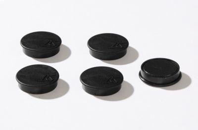 Haftmagnete, Ø 30 mm, Haftkraft ca. 700 g, 5 Stück, schwarz