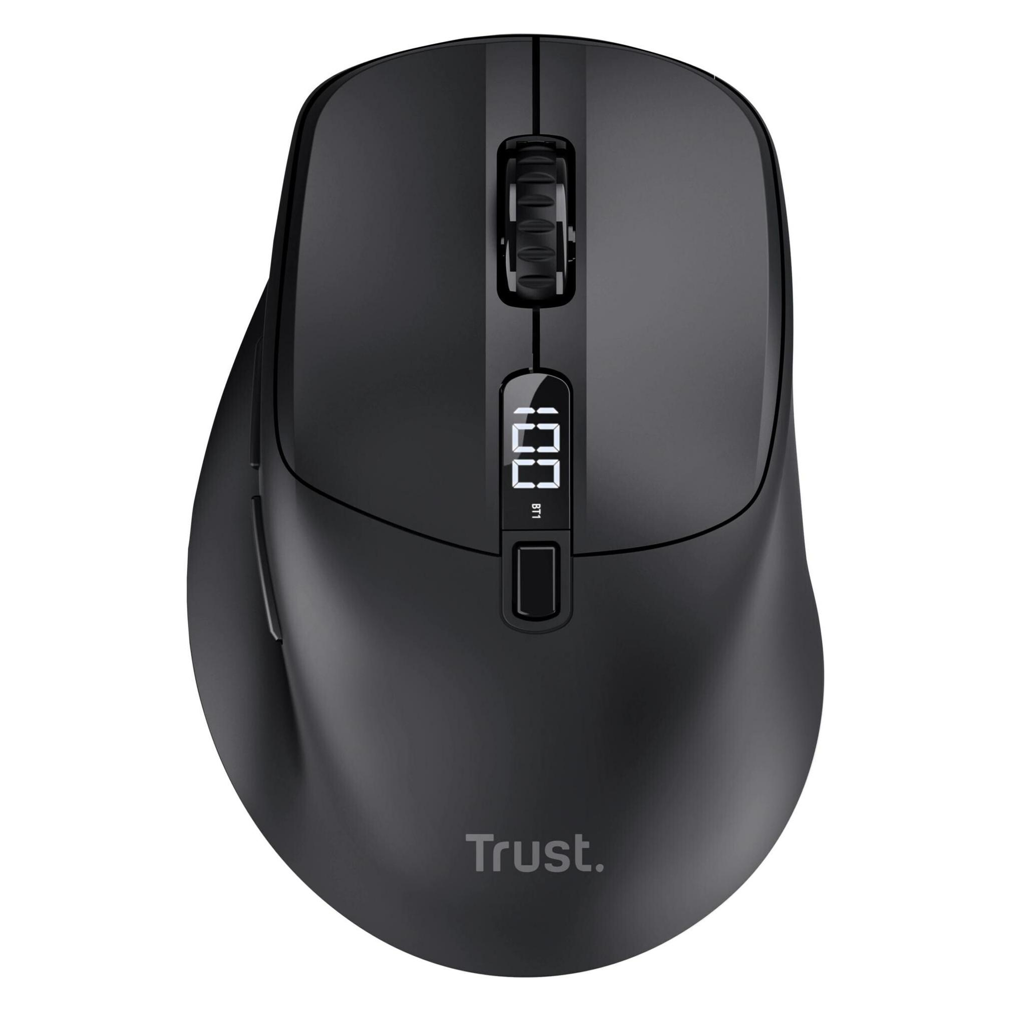Trust Zevo/Travel/Optical/Right-handed/4,000 DPI/USB+BT/Black (Kabellos) (25991)