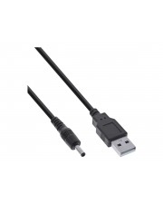 InLine 2.00m USB DC Stromadapterkabel A Stecker zu Hohlstecker Digital/Daten Strom/Netzteil m (26806B)
