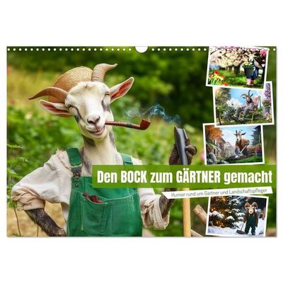 Den Bock zum Gärtner gemacht (Wandkalender 2027 DIN A3 quer), CALVENDO Monatskalender