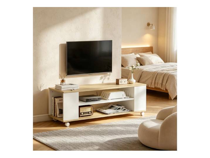 Fine Life Pro TV-Schrank Lowboard / TV‑Schrank / TV‑Lowboard mit Rollen, multifunktional