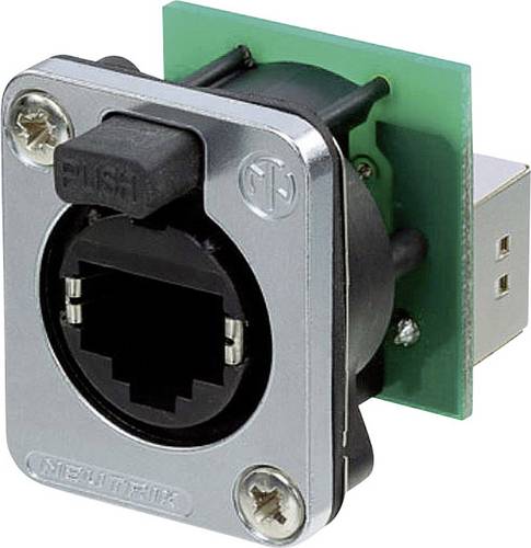 Neutrik NE8FDP-SE RJ45 Datensteckverbinder etherCon D Serie NE8FDP-SE Buchse, gerade Pole: 8P8C Schwarz