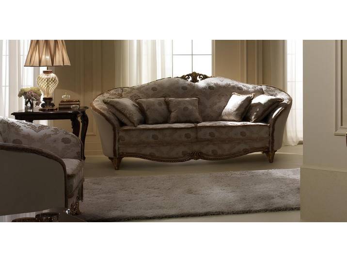 JVmoebel Polstergarnitur Klassische Wohnlandschaft in Beige mit italienischer Handwerkskunst, (1-tlg), Made in Europa