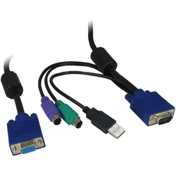 Intertech IPC KVM-Kabel VGA/PS2/USB, Länge, KVM-Switch Kabel
