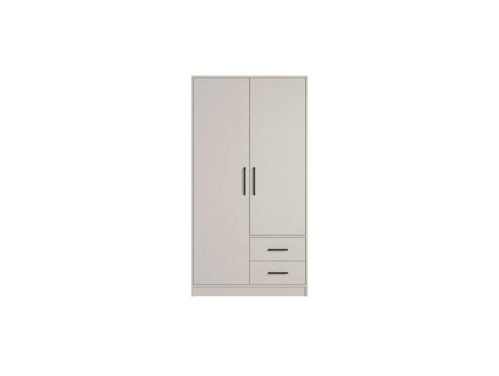 Deine Möbel 24 Kleiderschrank SAM SR3 2-türig 100 / 190 / 56 cm Kaschmir, 100x190x56 cm, Schlafzimmer, Kleiderschränke