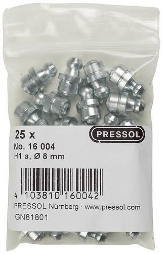 Pressol Kegelschmiernippel H1 A-gerade, Ø 8 mm-V 25St.