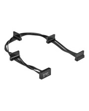 Delock Kabel Power SATA 15 Pin Stecker> 4 x Buchse 40 cm schwarz Digital/Daten 0,4 m 15-polig Serial ATA (60395)