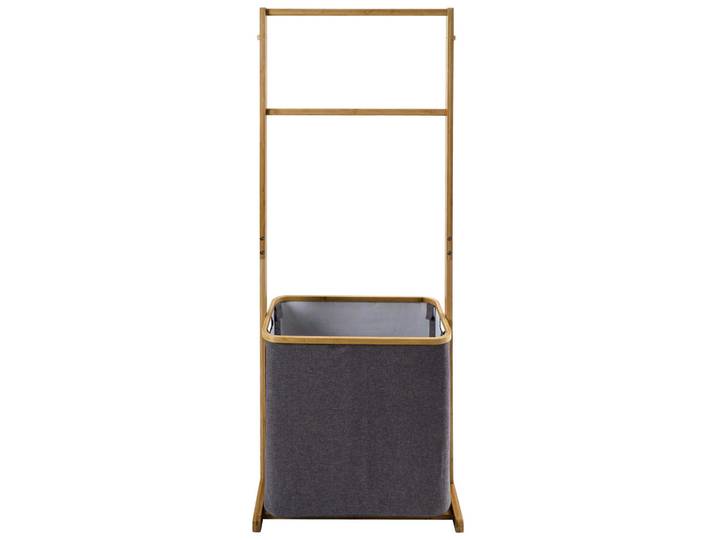Sadena Wäschekorb, Grau, Holz, Textil, Bambus, rechteckig, 57.5x154x33 cm, Haushalt & Reinigung, Wäschepflege, Wäschekörbe & Tonnen