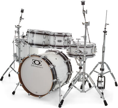 DrumCraft Series 6 Studio White Burst Scottish White Burst
