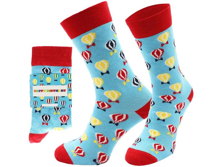 Freizeitsocken Happy-Birthday, 1 Paar, 36-40