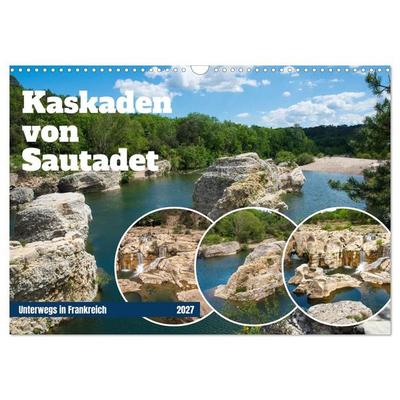 Kaskaden von Sautadet (Wandkalender 2027 DIN A3 quer), CALVENDO Monatskalender