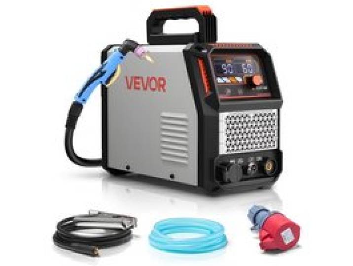 VEVOR Plasmaschneider, 60 A Pilotlichtbogen-Plasmaschneidmaschine, IGBT-Wechselrichter mit Digitalanzeige – mit 2T/4T-Funktion & einstellbarer PA/PT-Zeit für industriellen Einsatz (400 V 3-Phasen)