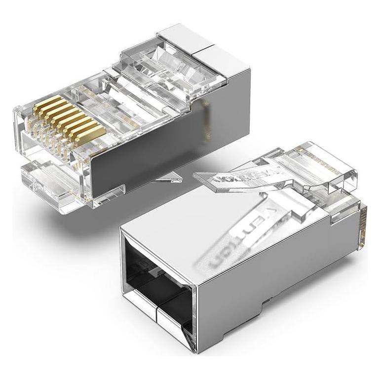 Vention Modular RJ45 Cat.5E FTP Connector IDAR0-10 Transparent 10 pcs. (Netzwerkkabel Stecker) (IDAR0-10)