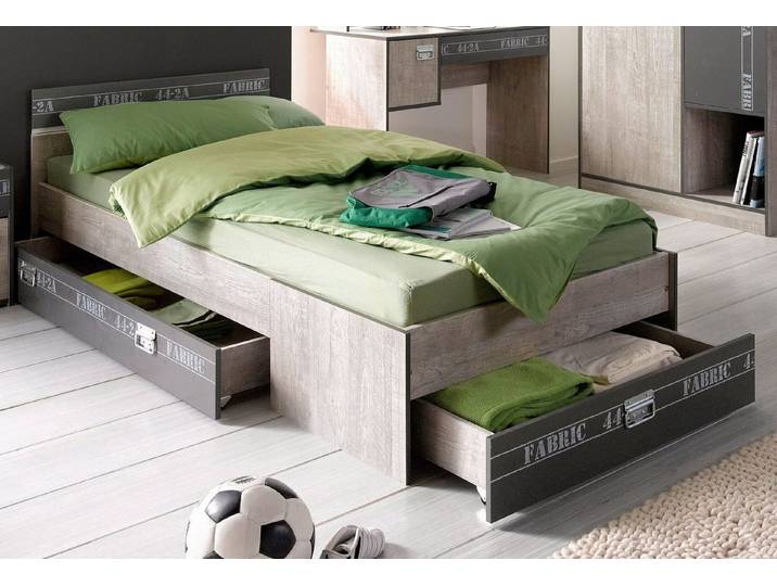 Parisot Jugendbett Fabric, Einzelbett inkl. Schubkasten