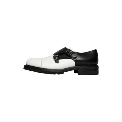 Slipper HENRY STEVENS "Barkley CDM Businessschuh", Herren, Gr. 44,5, schwarz (schwarz, weiß), Leder, Schuhe Slipper, Herren Slipper Lederschuhe handgefertigt, Anzugschuhe