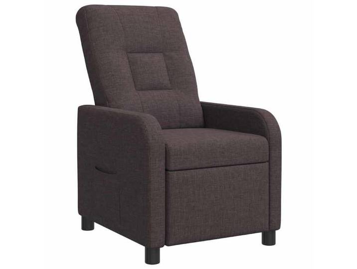 Marron Fauteuil inclinable Marron foncé Tissu(VIDAXL)_35015