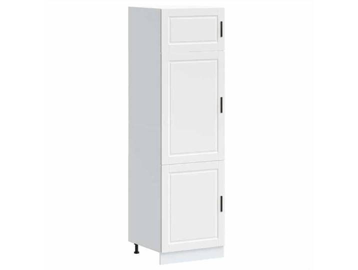 En solde  Armoire de cuisine Porto Placard bas Pieds réglables blanc bois d'ingénierie A1408