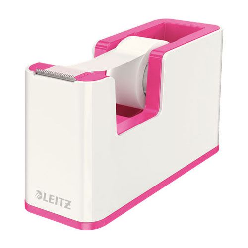 LEITZ Tischabroller WOW Duo Colour perlweiß/pink