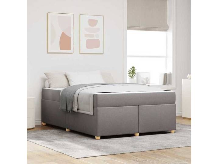 Maison Exclusive - Cadre de lit Taupe 140 x 200 cm tissu