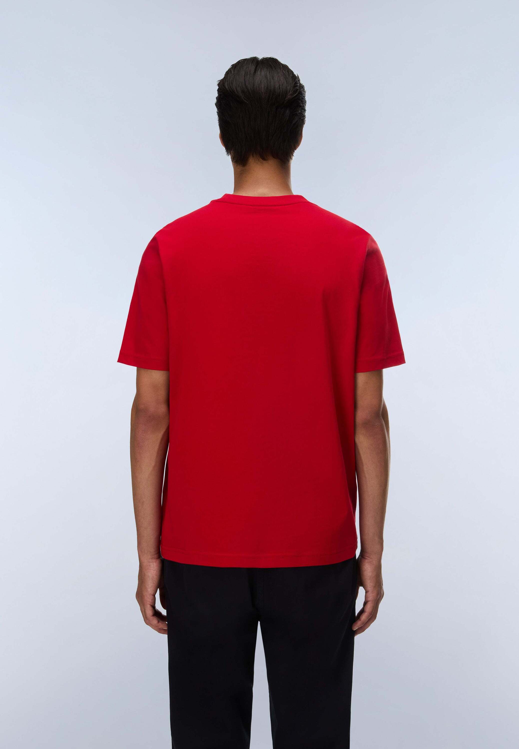 T-Shirt NAPAPIJRI "Napapijri T-Shirt S-BOX LOGO SS 1", Herren, Gr. L, rot, Obermaterial: 100% Baumwolle CO., Shirts T-Shirt rot L