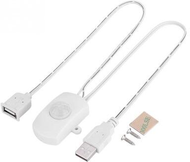 CaseAndConnect Smart PIR Motion Sensor Switch For LED Light Strips USB DC 5V 12V 24V Auto On Off white
