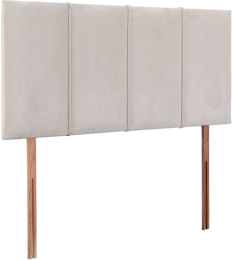 Marlow Home Co. Ealing Upholstered Headboard Plush Cream/Velvet Super King (6')