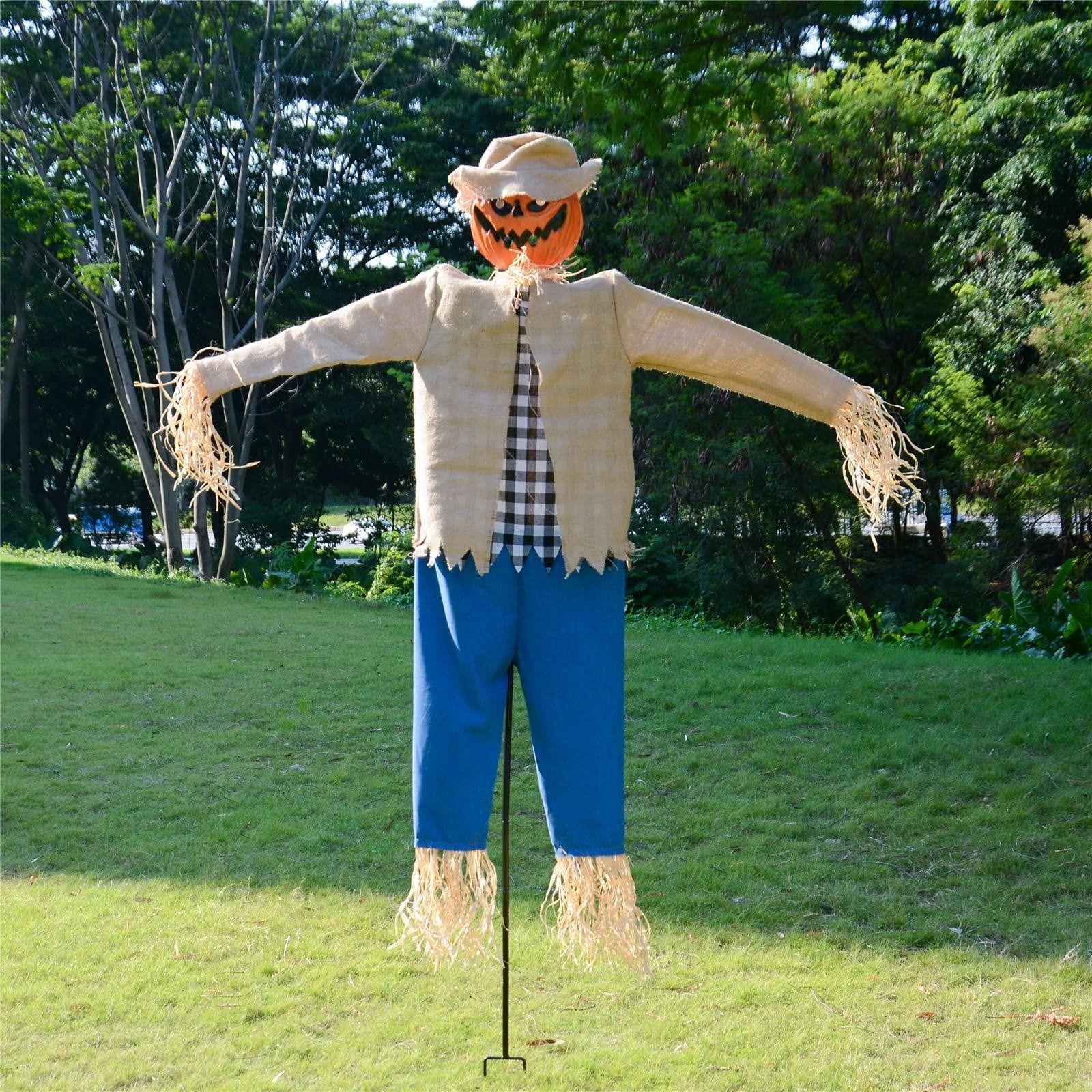 Merkloze Halloween Decoratie Scarecrow met Metalen Stand voor Buiten