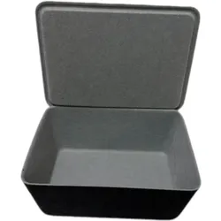 Aufbewahrungsbox 22 x 16 cm Stoff Grau