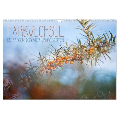 Farbwechsel - Die Farben der vier Jahreszeiten (Wandkalender 2027 DIN A3 quer), CALVENDO Monatskalender